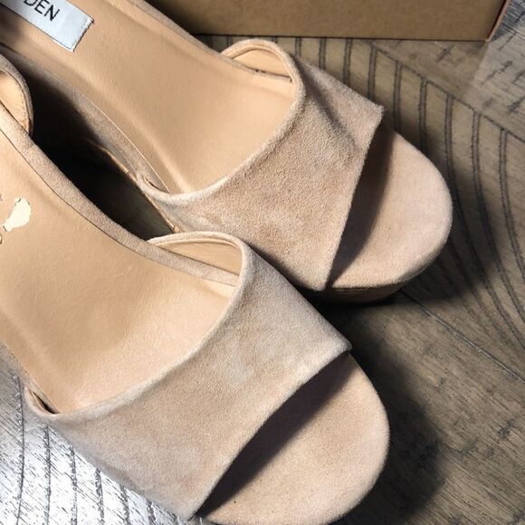 Steve Madden Cork Platform Tieups for summerâand vacation Comfy & Sturdy InâBox - Picture 13 of 17